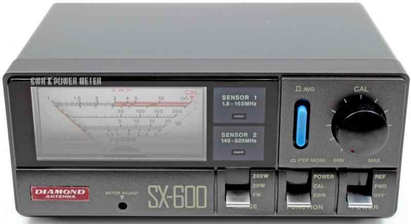 第一電波工業 ダイヤモンド SX600 通過形SWR・パワー計（1.8〜525MHz・2センサー内蔵）