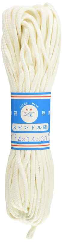 日本紐釦貿易(Nippon Chuko) スピンドル紐 白 30m巻 φ約6~7mm (14x14) 手芸用品 ひも・コード スピンドル紐