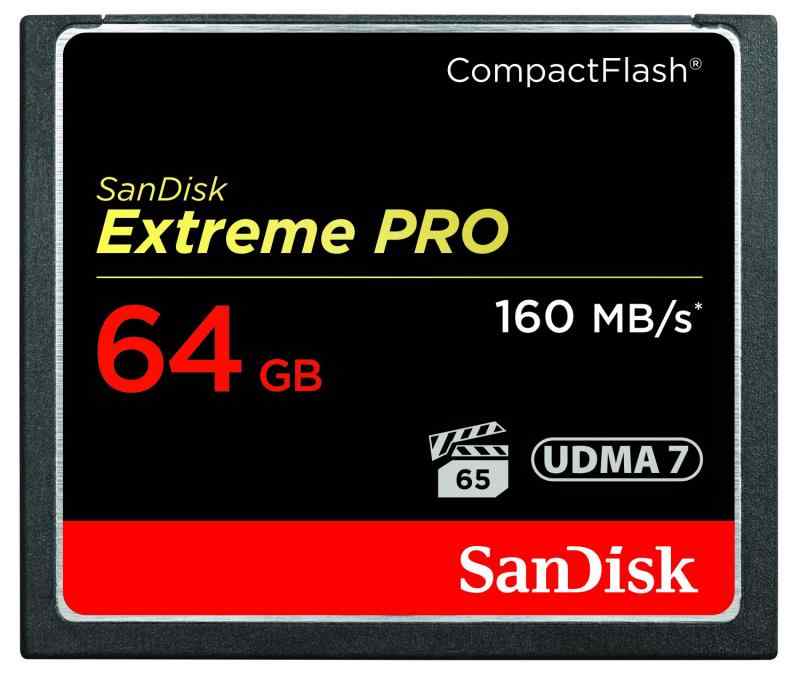 サンディスク コンパクトフラッシュ カード 64GBエクストリーム プロ SDCFXPS-064G-J61