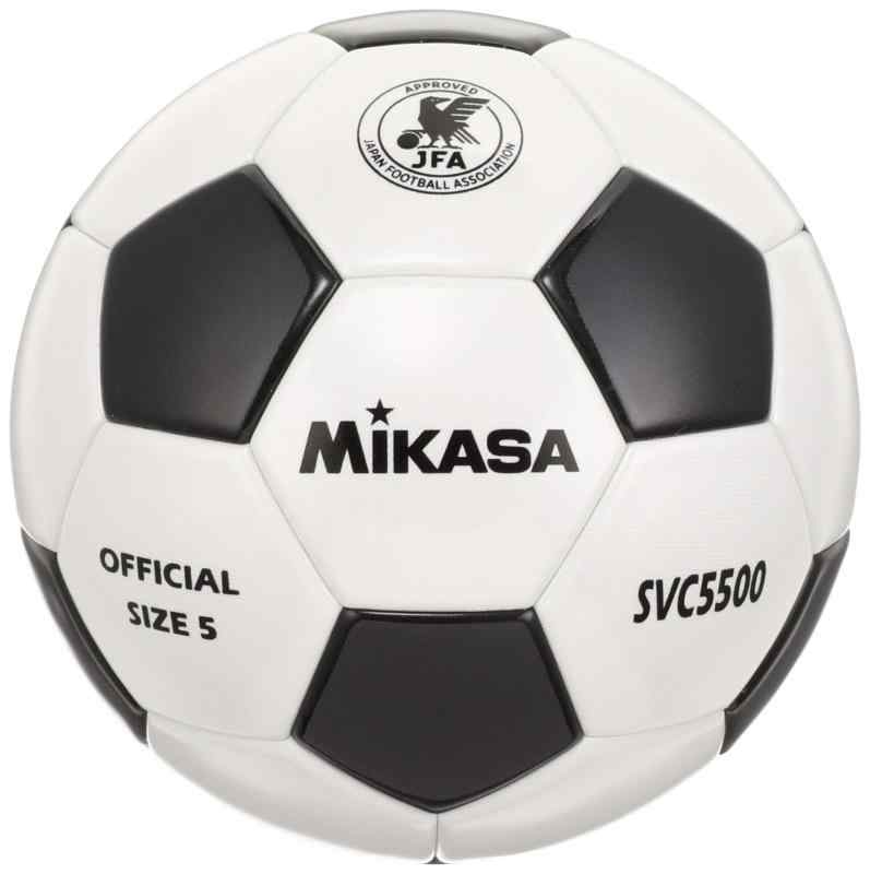 ミカサ(MIKASA) サッカーボール 日本サッカー協会 検定球 5号 (一般・大学・高生・用) 貼りボール SVC5500 推奨内圧0.8(kgf/？) (ホワイ