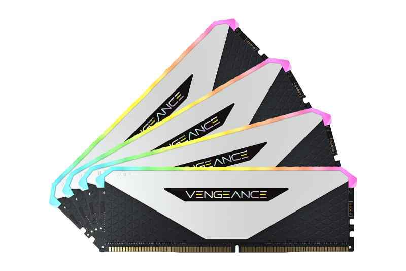 CORSAIR DDR4-32GB 3600MHz CL18 デスクトップPC用メモリ VENGEANCE RGB RT ホワイト 32GB [8GB×4枚] CMN32GX4M4Z3600C18W(2021新モデル