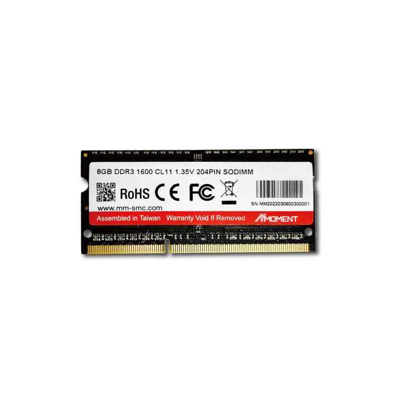 MMOMENT DDR3 1600MHz UDIMM/SODIMM (8GB, SODIMM)