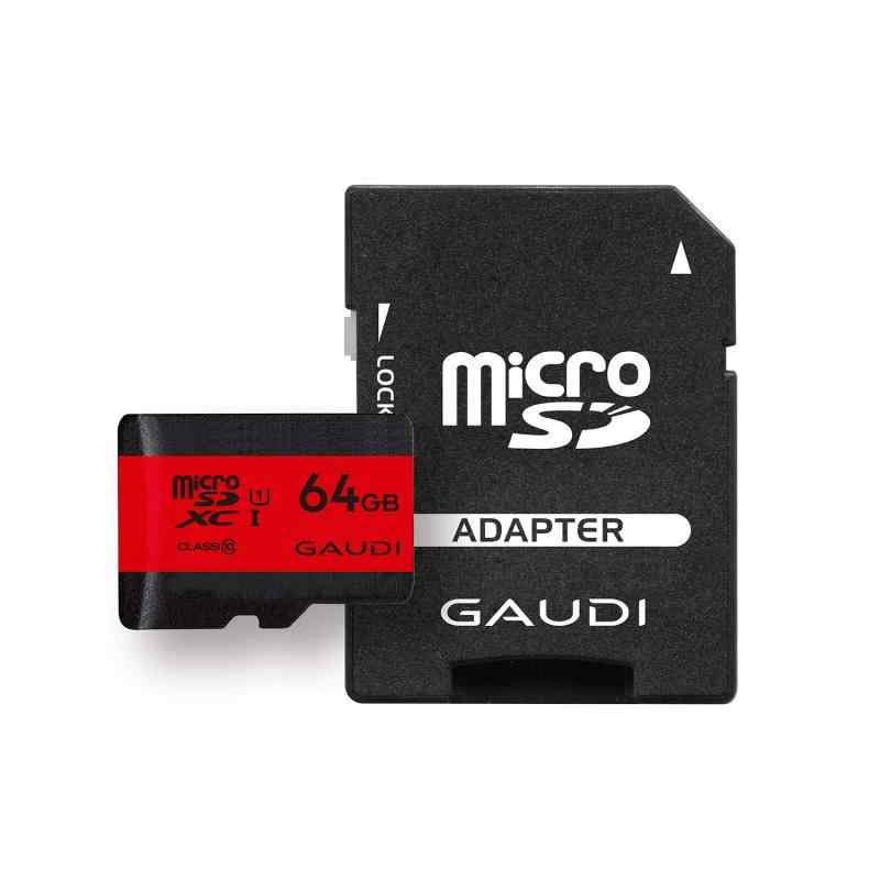 GAUDI microSDカード (64GB, UHSスピードクラス1:書き込み速度10MB/秒)