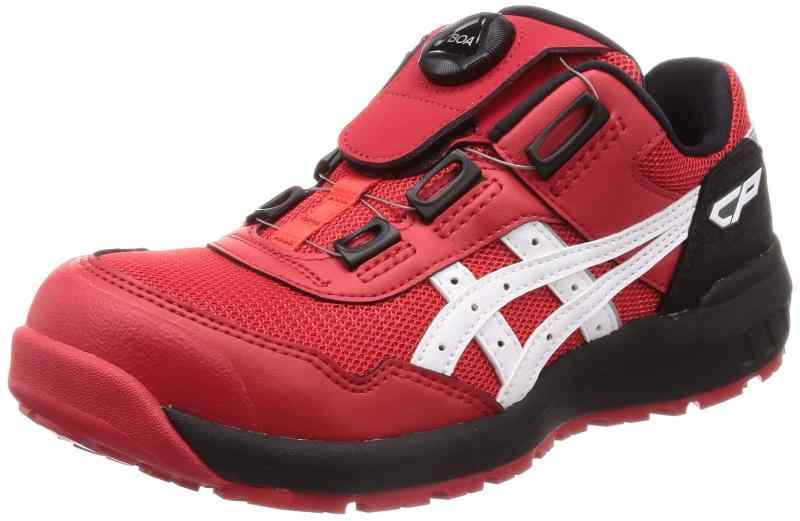 [ワーキング] 安全靴 作業靴 ウィンジョブ CP209 BOA JSAA A種先芯 耐滑ソール fuzeGEL搭載 (26.0 cm 3E, クラシックレッド/ホワイト)
