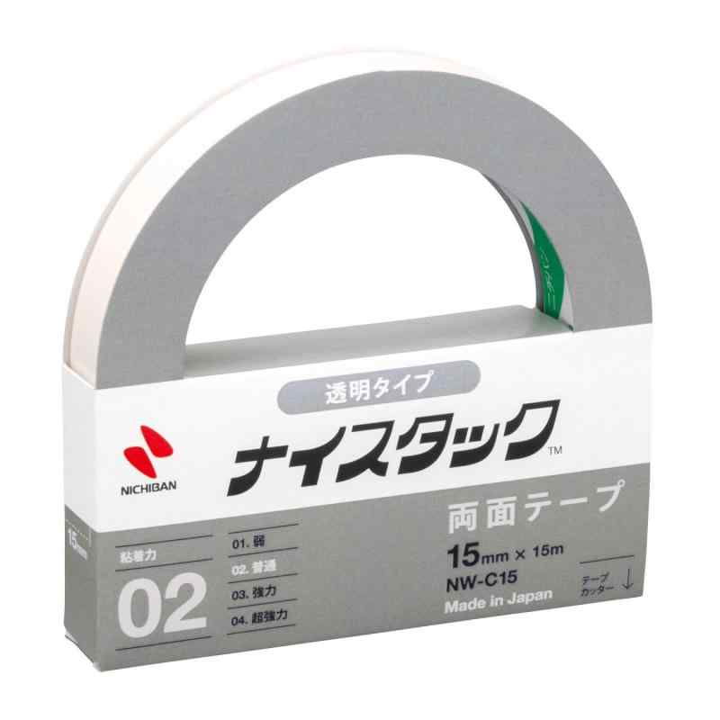 ニチバン 両面テープ ナイスタック 透明タイプ (大巻)