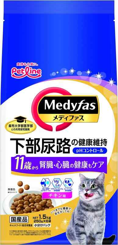 メディファス 11歳から チキン味 チキン味 MFD-35 1.5kg(250ｇ×6)ｘ6(ケース販売)