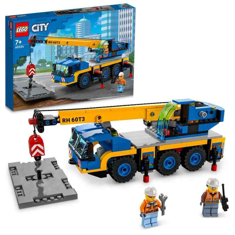 レゴ(LEGO) シティ クレーン車 60324 おもちゃ ブロック プレゼント 街づくり 男の子 女の子 7歳以上