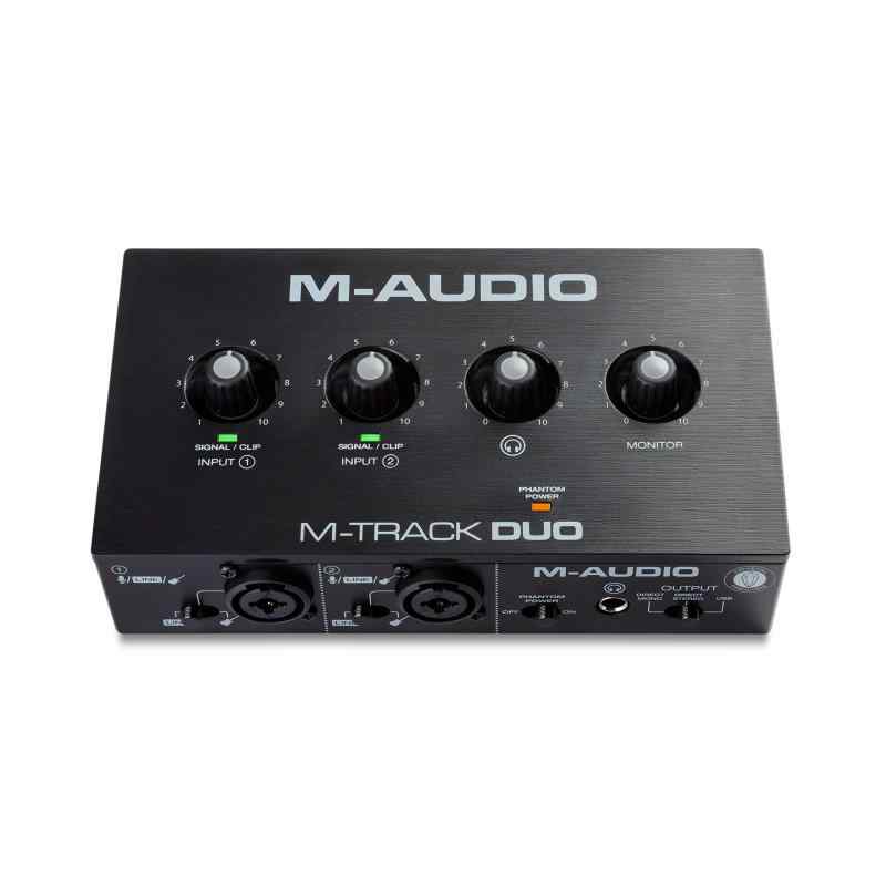 M-Audio USB オーディオインターフェース 音楽制作ソフトウェア付 Mac Win DTM DAW 低ノイズ ライブ配信 再生 宅録 M-Track Duo