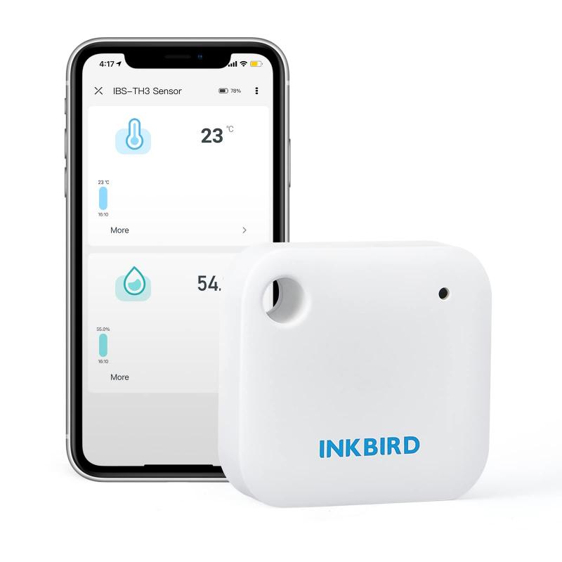 INKBIRD WiFi 温度計 湿度計 高精度 デジタル 温湿度計 スマート温度計スマートフォン連携 アラート通知 グラフ表示 データクラウドスト