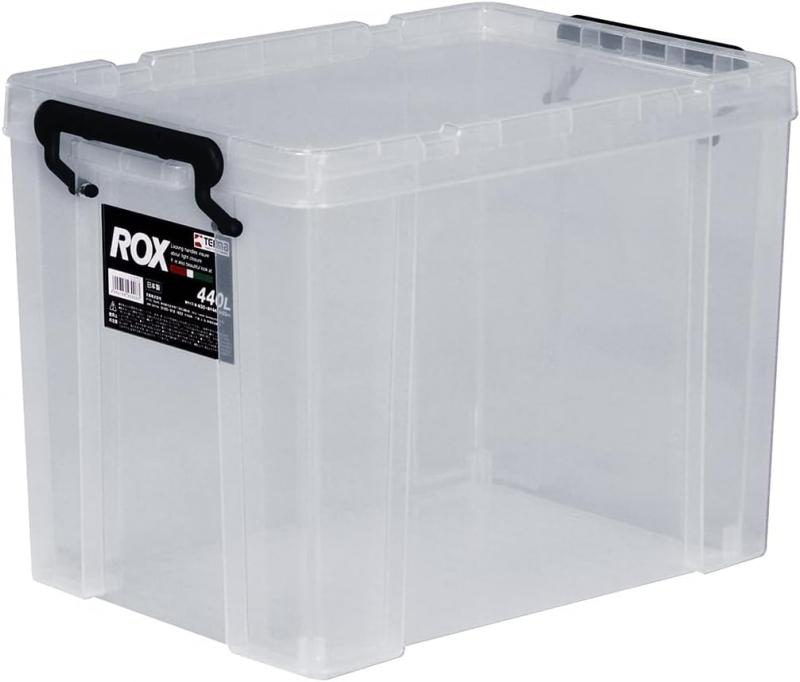 天馬 耐久性に特化した収納ボックス 日本製 ロックス クリアケース コンテナボックス 押入れ クローゼット 衣装ケース プラスチック 幅30