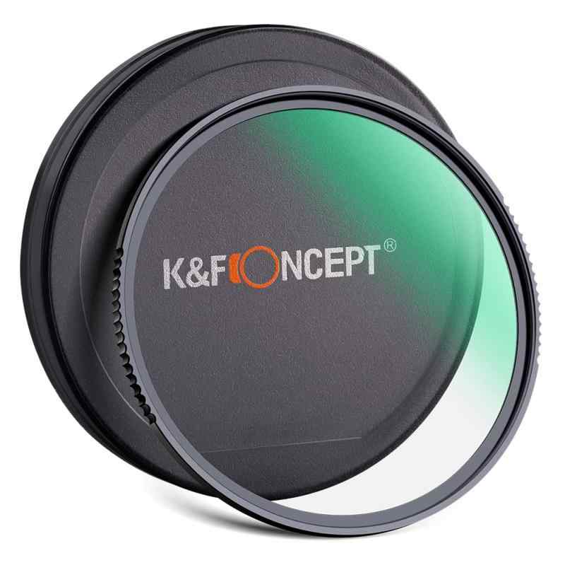 K & F Concept レンズ保護フィルター 強化ガラス 超高硬度 高透過率 超 極薄 撥水防汚 キズ防止 紫外線吸収 28層ナノコーティング レンズプ