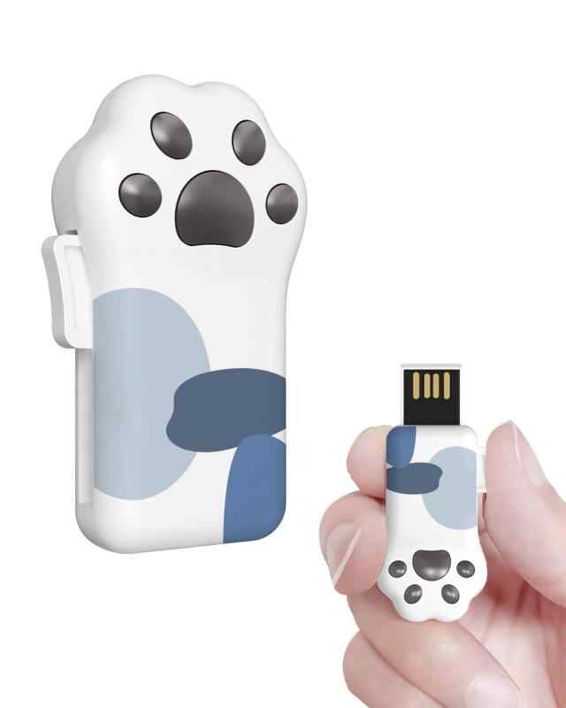 USBメモリ 猫の足可？いカラフル 小さな 防水防塵 USBフラッシュメモリ2.0メモリスティックストラップ穴のデザインで小型かわいい動物の