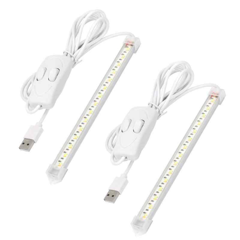 LED バーライト USBライト 高輝度led蛍光灯 USB 棚下ライト 20％明るくする、 三つ光変換、1kwの電力で５００時間を持ちます 昼白色 電球