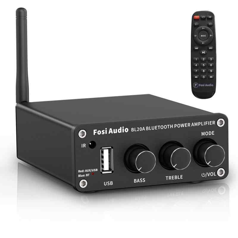 Fosi Audio【アップグレード品】 BL20A 小型 Bluetooth 5.0 アンプ100Wx2 Hi-Fi Mini 2チャンネル ステレオ オーディオ スピーカーアンプ