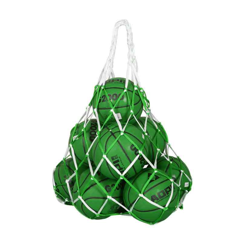ボールネット 網袋 メッシュ ボール十数個入れ バスケットボール サッカーボール収納バッグ スポーツ用品収納 アウトドアメッシュバッグ