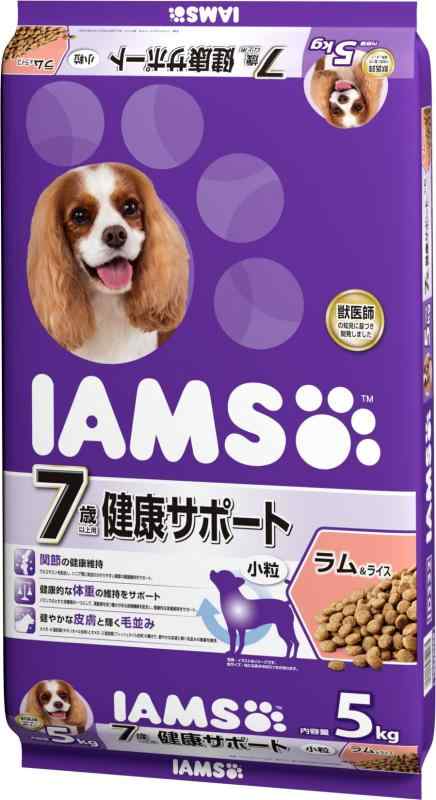 アイムス (IAMS) ドッグフード 7歳以上用 健康サポート 小粒 ラム & ライス (5kg)