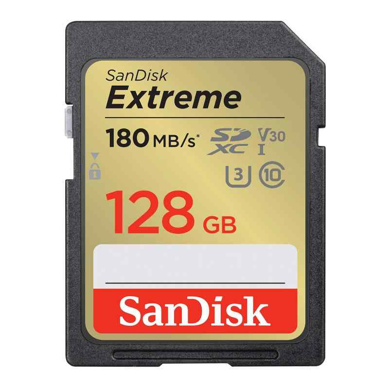 SanDisk (サンディスク) 128GB Extreme (エクストリーム) SDXC UHS-I メモリーカード - C10/U3/V30/4K/UHD SDカード Digital Cameras -