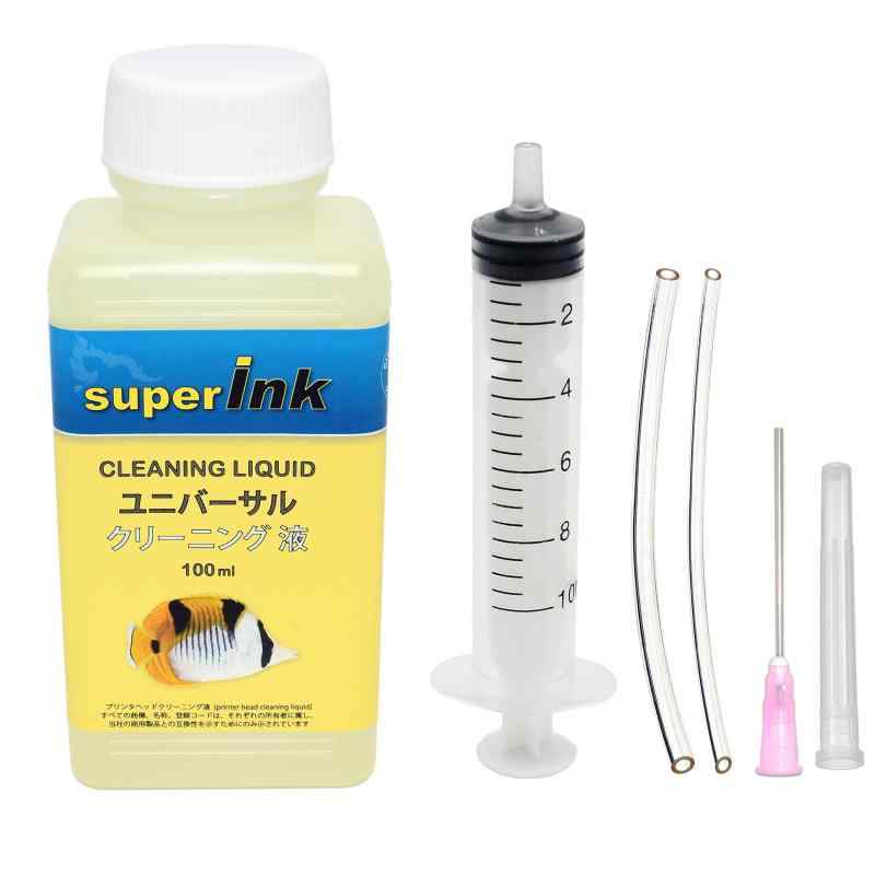 クリーニング液 - superInk ユニバーサル 洗浄液 インクジェットプリントヘッド用（キヤノン エプソン ブラザー HP リコー）+ 手袋1組 +