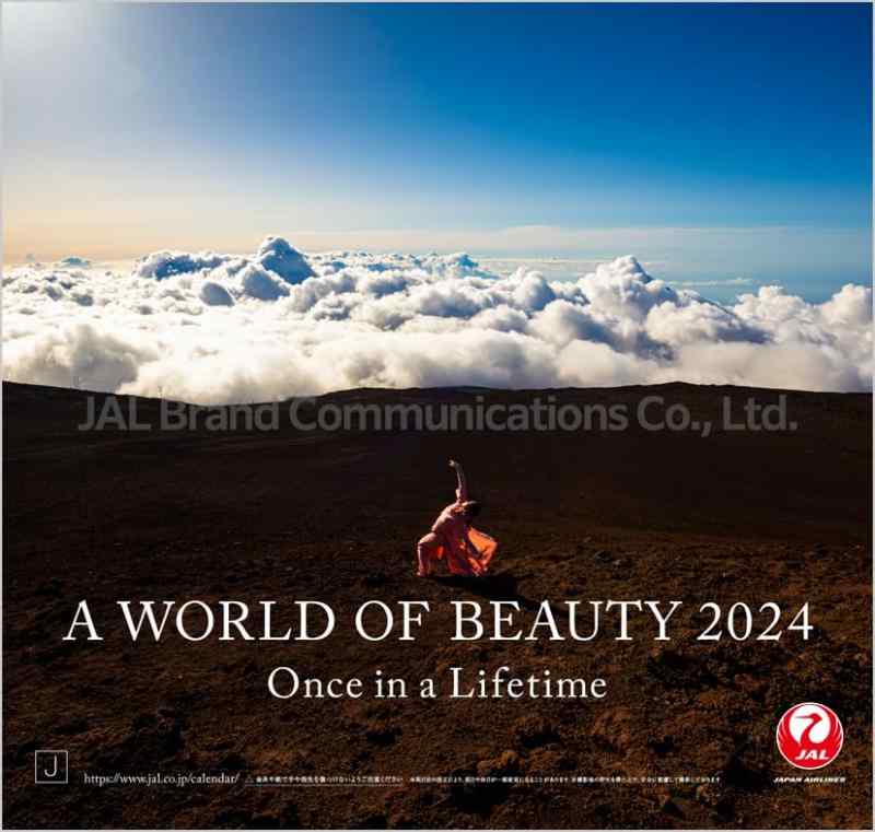 JAL「A WORLD OF BEAUTY」（普通判） 2024年 カレンダー CL24-1132