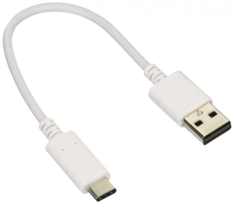 エレコム USB TYPE C ケーブル タイプC (USB A to USB C ) 3A出力で超急速 USB2.0認証品 0.15m 【iPhone15 対応検証済】 ホワイト MPAーA