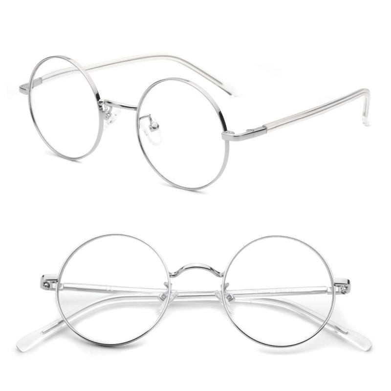 ESAVIA 拡大鏡 メガネ型ルーぺ 1.0-4.0倍 軽量 拡大 丸型眼鏡 ブルーライトカットルーペメガネ かくだい鏡メガネ 拡大鏡ルーペ 拡大メガ