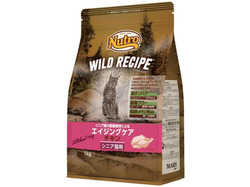 nutro ニュートロ キャット ワイルド レシピ エイジングケア チキン シニア猫用 1kg キャットフード グレインフリー