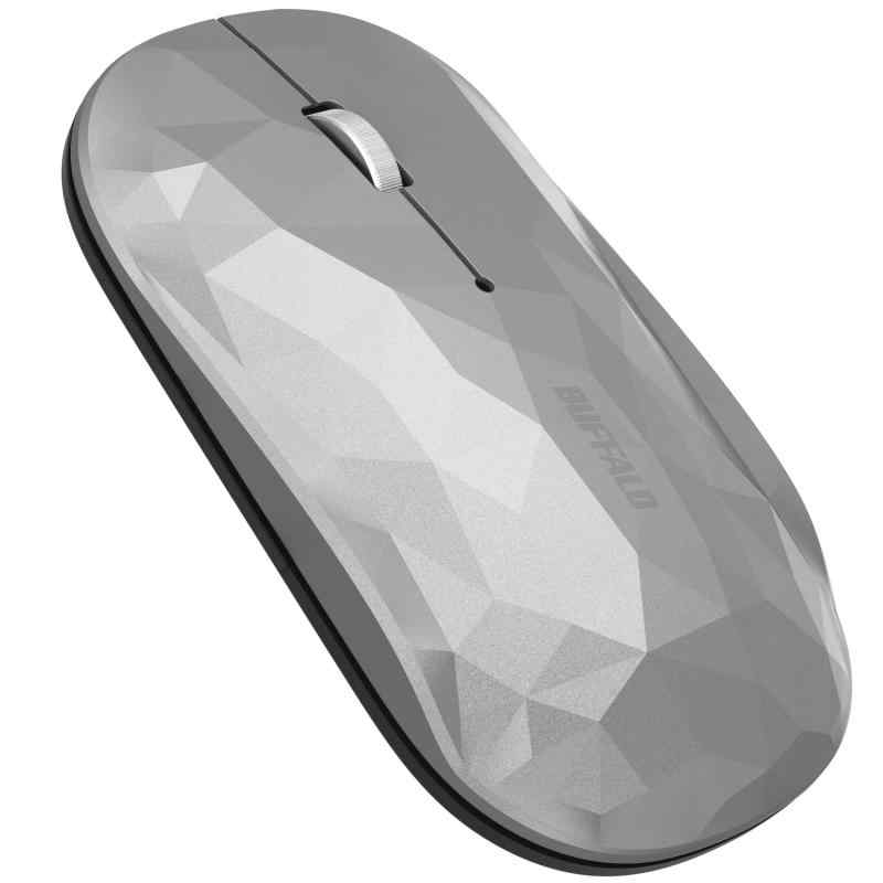 バッファロー ワイヤレス モバイルマウス Bluetooth FLEXUS 薄型軽量 3ボタン 無線 静音 BlueLED MIL規格準拠 dpi切替(600/1200) プレゼ