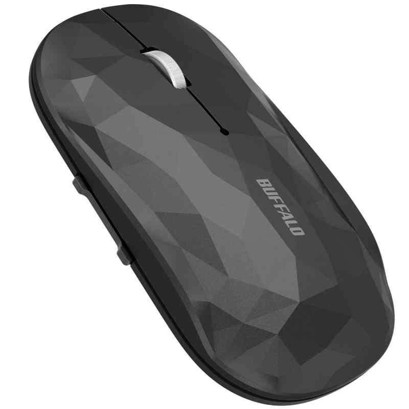 バッファロー ワイヤレス モバイルマウス Bluetooth FLEXUS 薄型軽量 5ボタン 【戻る/進むボタン搭載】 無線 静音 BlueLED MIL規格準拠 d