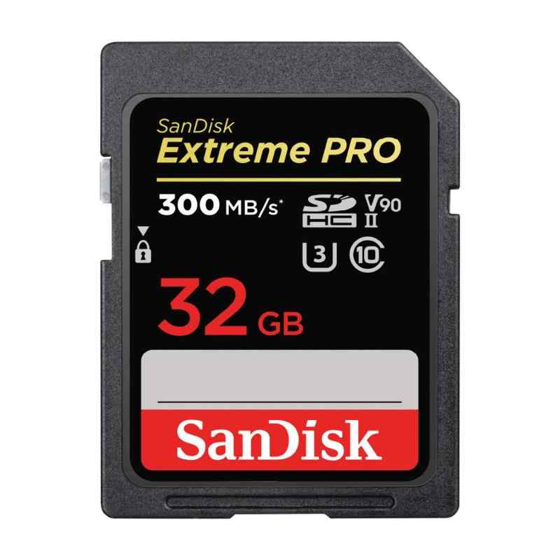 【 サンディスク 品 】 SDカード 32GB SDHC Class10 UHS-II V90 読取最大300MB/s SanDisk Extreme PRO SDSDXDK-032G-GHJIN 新パッケージ
