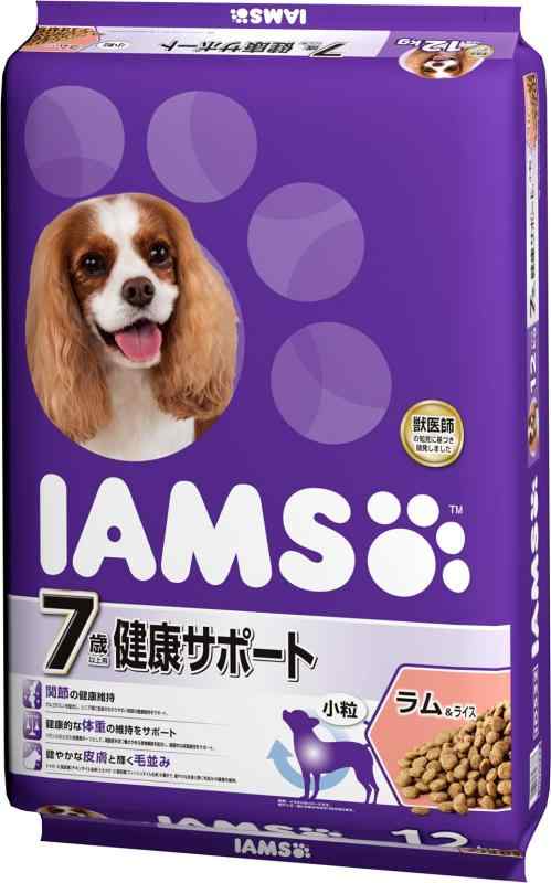 アイムス (IAMS) ドッグフード 7歳以上用 健康サポート 小粒 ラム & ライス (12kg)