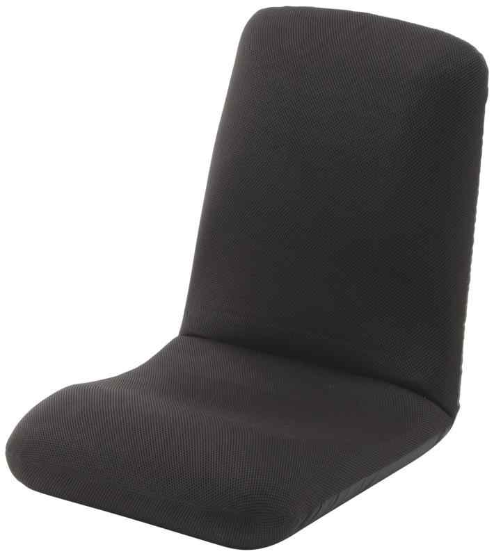 セルタン 座椅子 高反発 和楽チェア Lサイズ メッシュダークブラウン 背筋ピン 背部リクライニング 日本製 A453a-349DBR