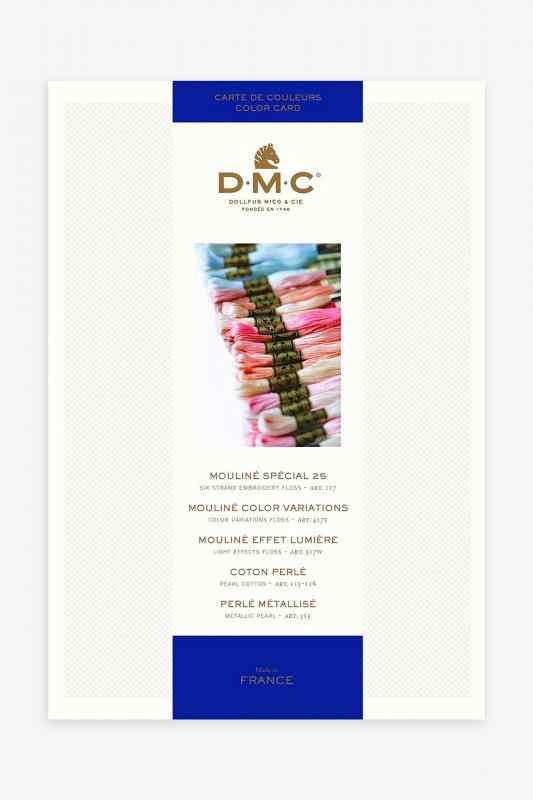DMC ディーエムシー 刺繍糸 色見本帳 実物見本付き DMCW100B