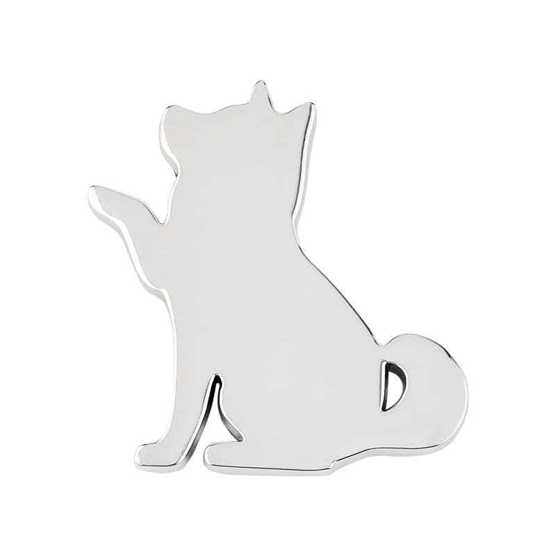 FUTWOD 車 ステッカー 柴犬 エンブレム 犬 かわいい いぬ おしゃれ キャラクター 動物 外装 アクセサリー 3D 金属 カーステッカー 防水