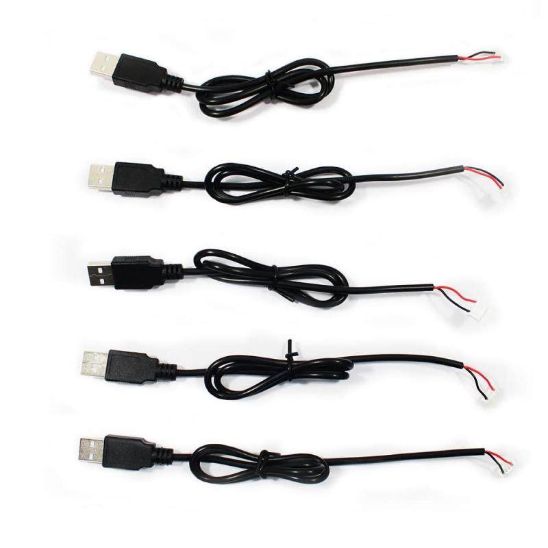VSDISPLAY USB ケーブル 5V DC電源供給ケーブル 長さ50cm 100cm 1本 5本 (USB-PH2.0 100cm 5本)