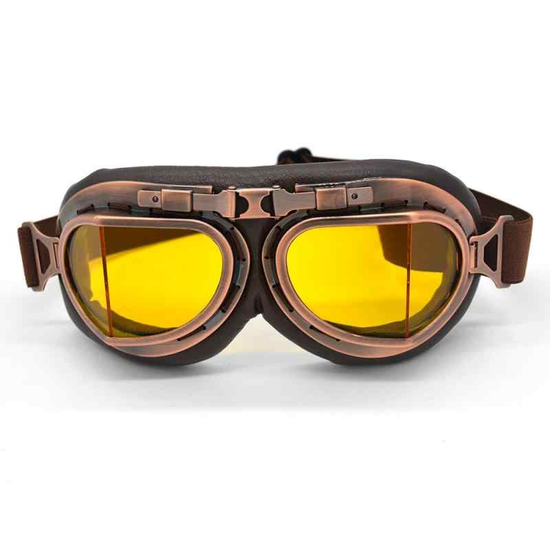 [evomosa] ヴィンテージレトロ オートバイ サイクリング スポーツゴーグル メガネ 眼鏡 PCレンズ UVカット 多目的利用 保護メガネ パンク