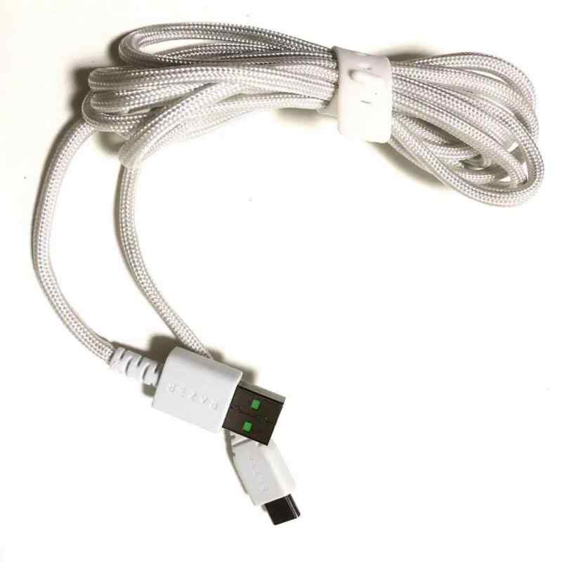 USB C - USBデータ充電ケーブル Razer Viper V2 Pro/DeathAdder V3 Pro/Basilisk V3 Pro ワイヤレスゲーミングマウスに対応 (ホワイト)