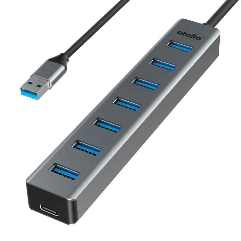atolla USB ハブ USB3.0 HUB 7ポート アルミニウム合金 (7ポート)