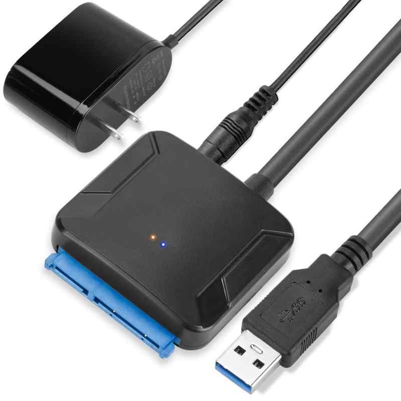 YOKELLMUX SATA USB 変換ケーブル SSD USB 変換ケーブル 内蔵HDD 外付け化 最大5Gbps 高速転送 (SATA-USB 3.0)