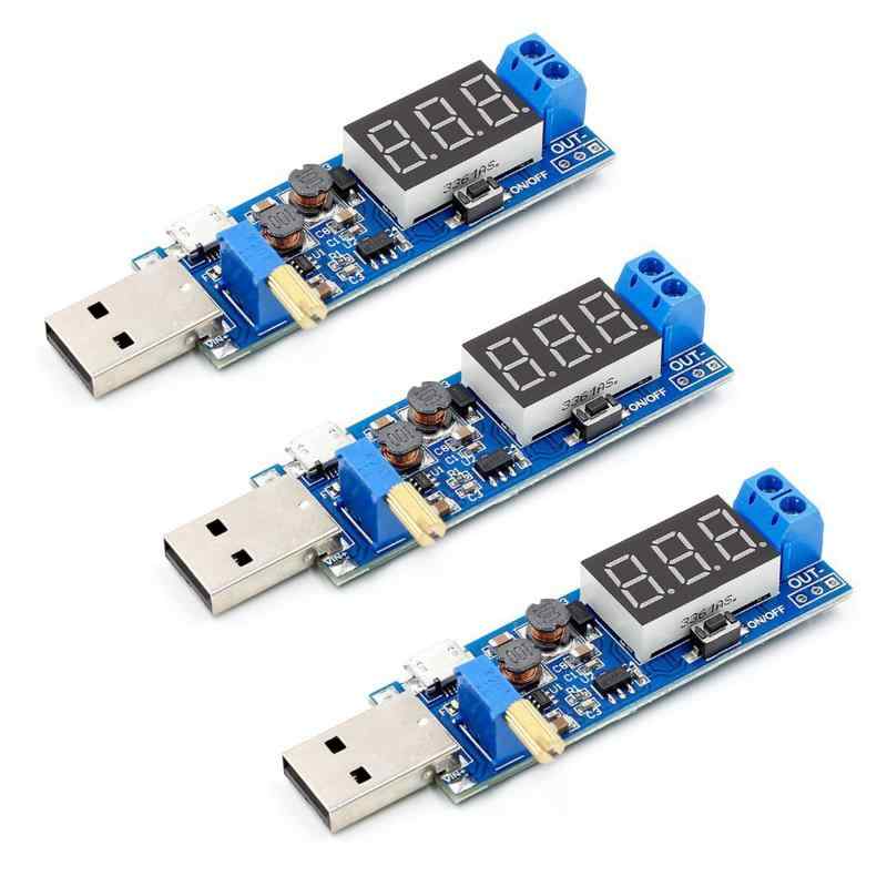 LIKENNY DC-DC USB 昇降圧コンバータ 3個 昇圧降圧電圧レギュレータ 電源モジュール 5V から3.3V 9V 12V 24V ステップアップ ステップダ