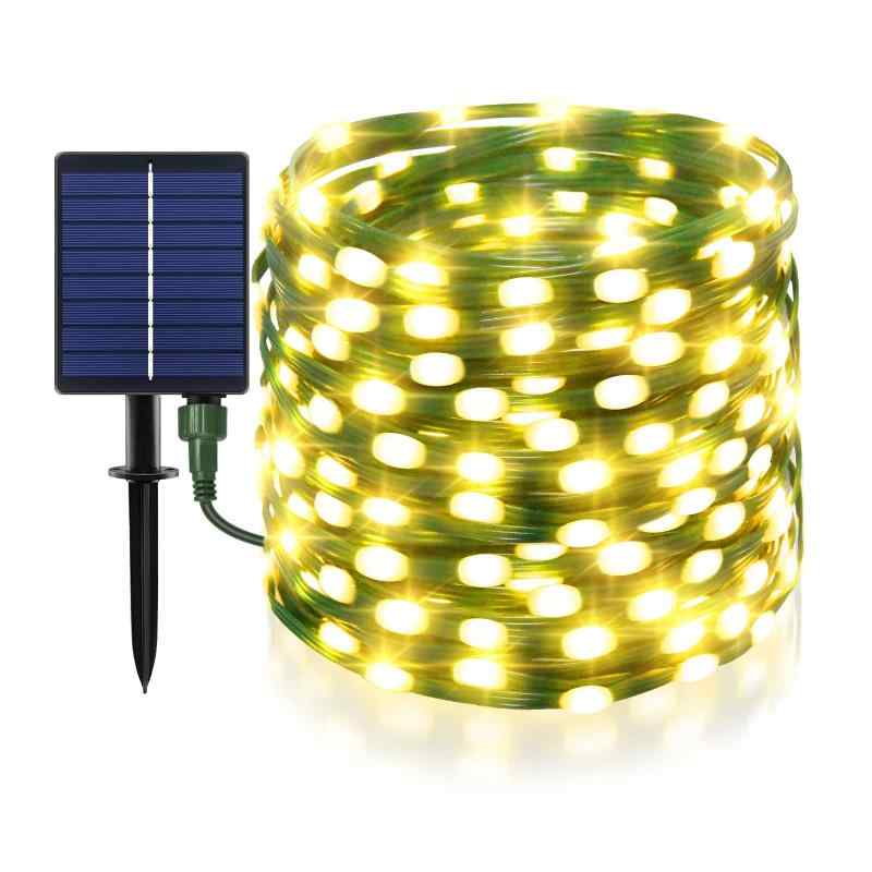 【新型大LEDビーズ】cshare ソーラー LED ストリングライト ソーラー充電式 LED イルミネーションライト 200LED 20m IP65防水 8点灯モー