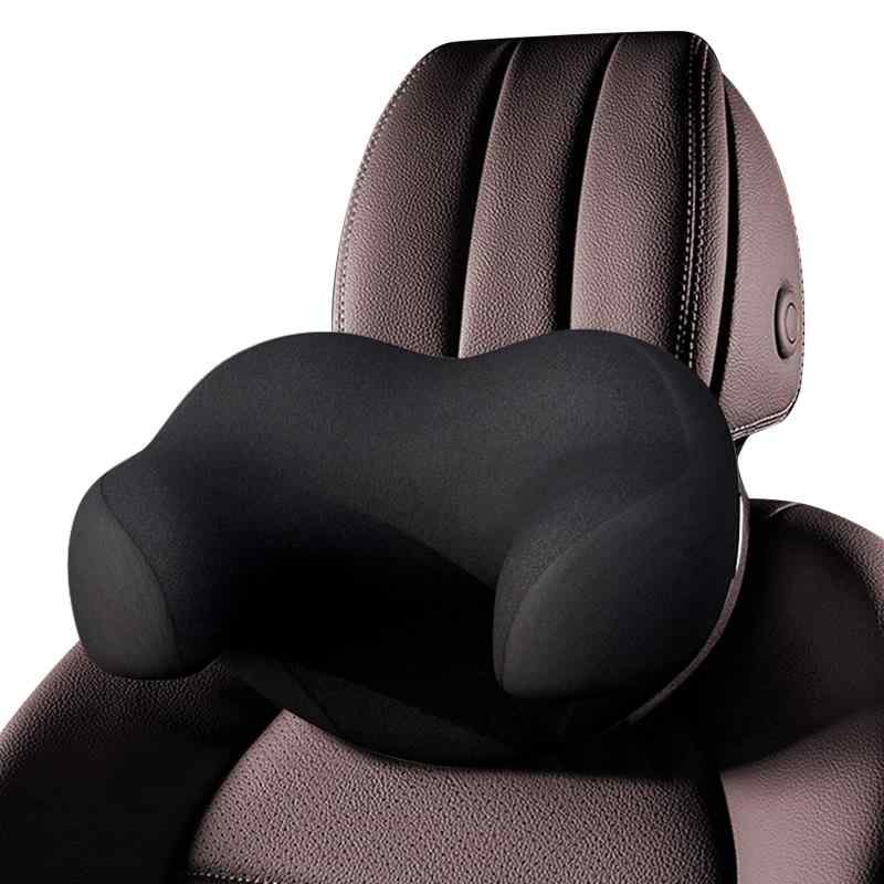 XBERSTAR 車 ネッククッション 車載用 ネックピロー レザー ヘッドレスト 低反発 ネックサポートパッド 頸椎サポートゲ ミングチェア枕