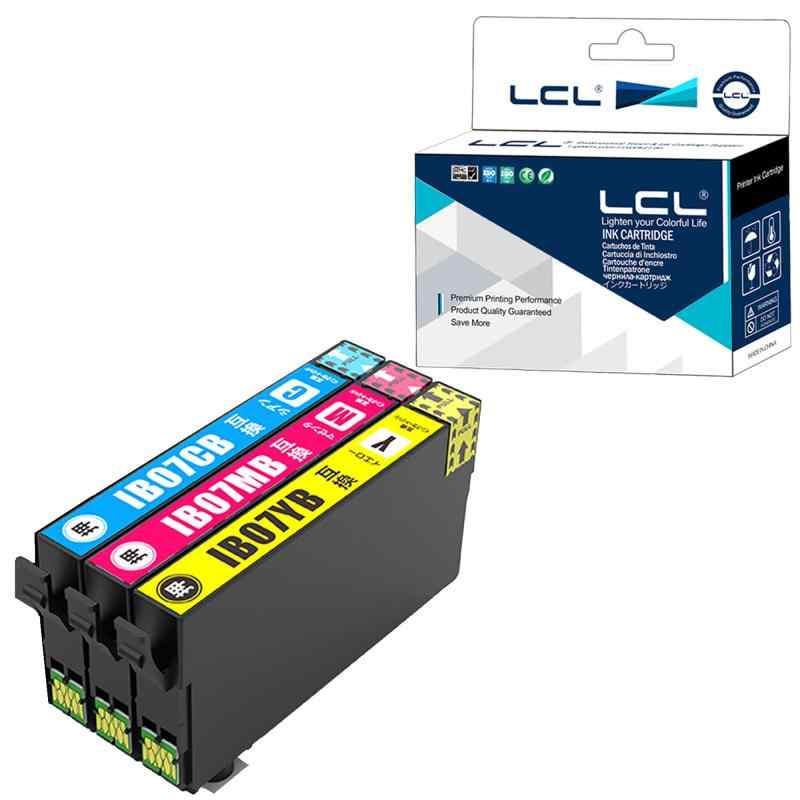 LCL EPSON用 エプソン用 IB07 IB07CB IB07MB IB07YB 大容量 顔料 (3色セット シアン マゼンタ イエロー) 互換インクカートリッジ 対応機