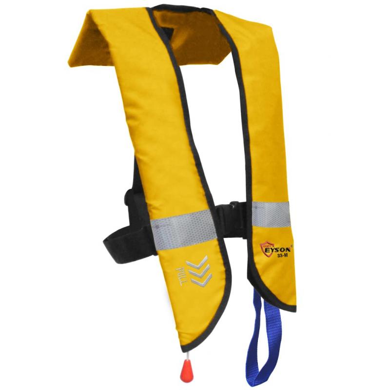 EYSON ライフジャケット 釣り ベストタイプ フローティングベスト 救命胴衣 大人 CE認証 自動膨張 手動膨張 海 川遊び 男女兼用 強浮力