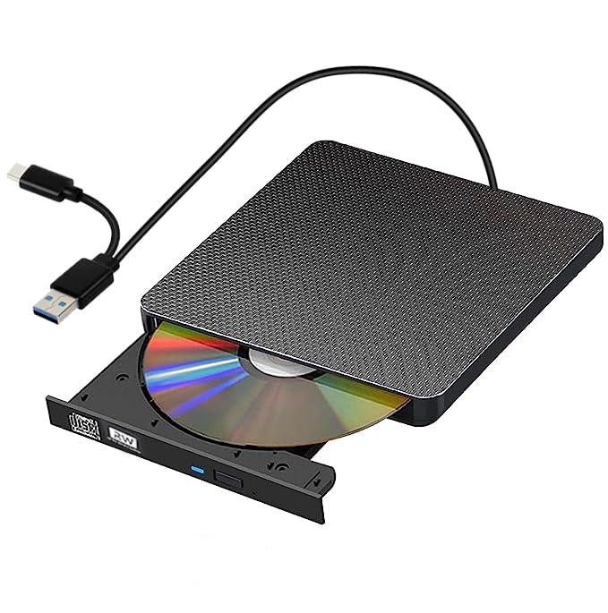 外付CD・ドライブ USB3.0/Type Cポート付き CD/読込み 録画込み対応 CD/プレーヤー 外付け光学ドライブ PC外付け ポータブル CD/ドライブ