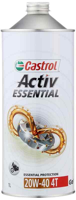 カストロール(Castrol) Activ ENTIAL 4T 20W-40 1L(旧 Go 4T 20W-40 1L) 二輪車4サイクルエンジン用スタンダードオイル (鉱物油) MA Cas
