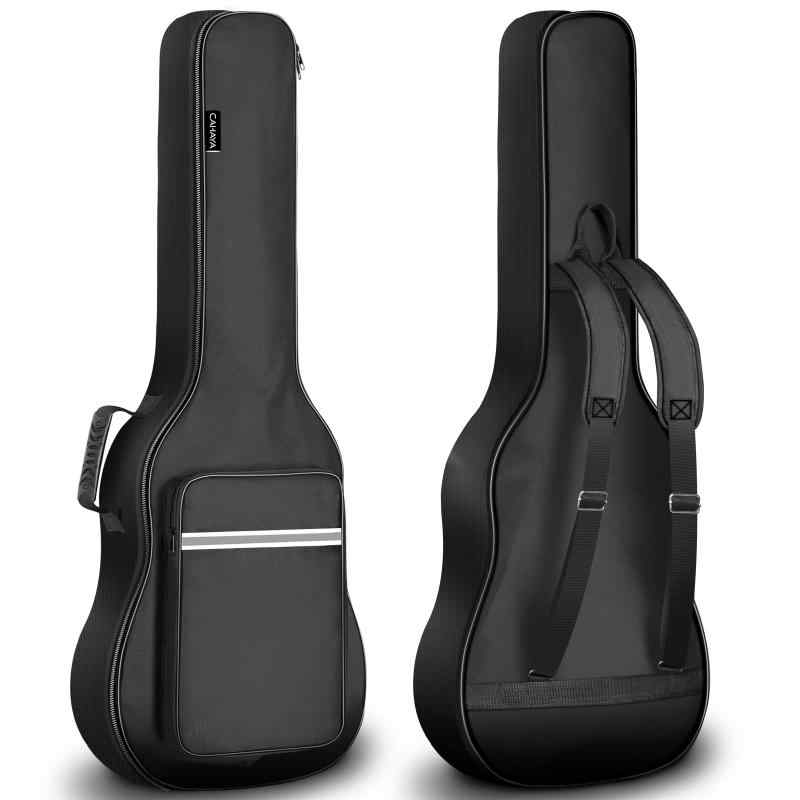 CAHAYA 39インチ クラシックギター アコースティックギター ギグ 8mmスポンジ アコギギター ギターケース 大容量ポケット 肩掛け 手提げ