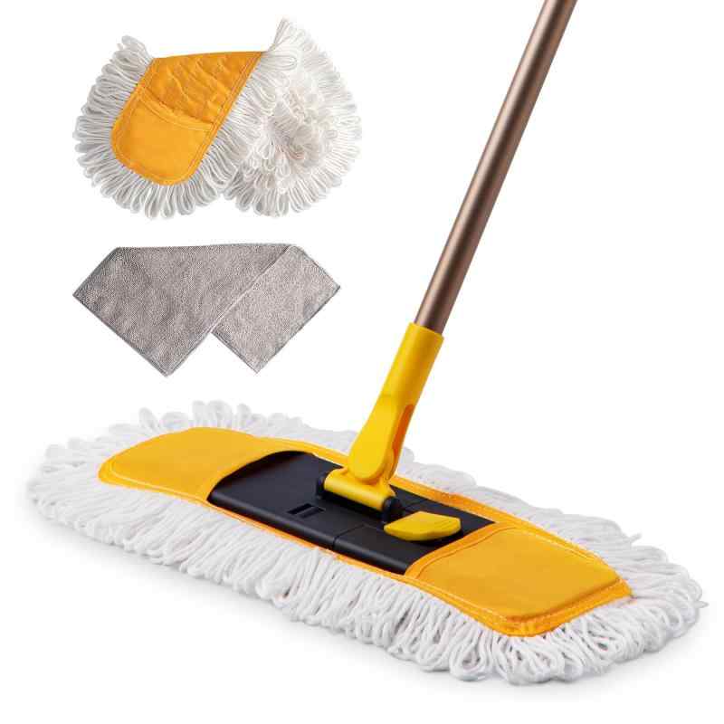 Eyliden モップ フロアモップ 綿系 クロス フロアワイパー 2つの使い方 取替用 フローリング 床 掃除 モップ ベーシック 乾拭き 水拭き