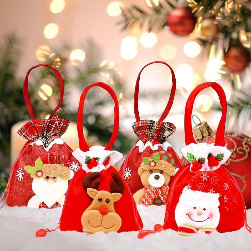 クリスマス 袋 クリスマス ラッピング 袋 50枚入り ウサギ袋 結び袋 キャンディー ギフト 可愛い ラッピング袋 飴入れ プラスチック袋