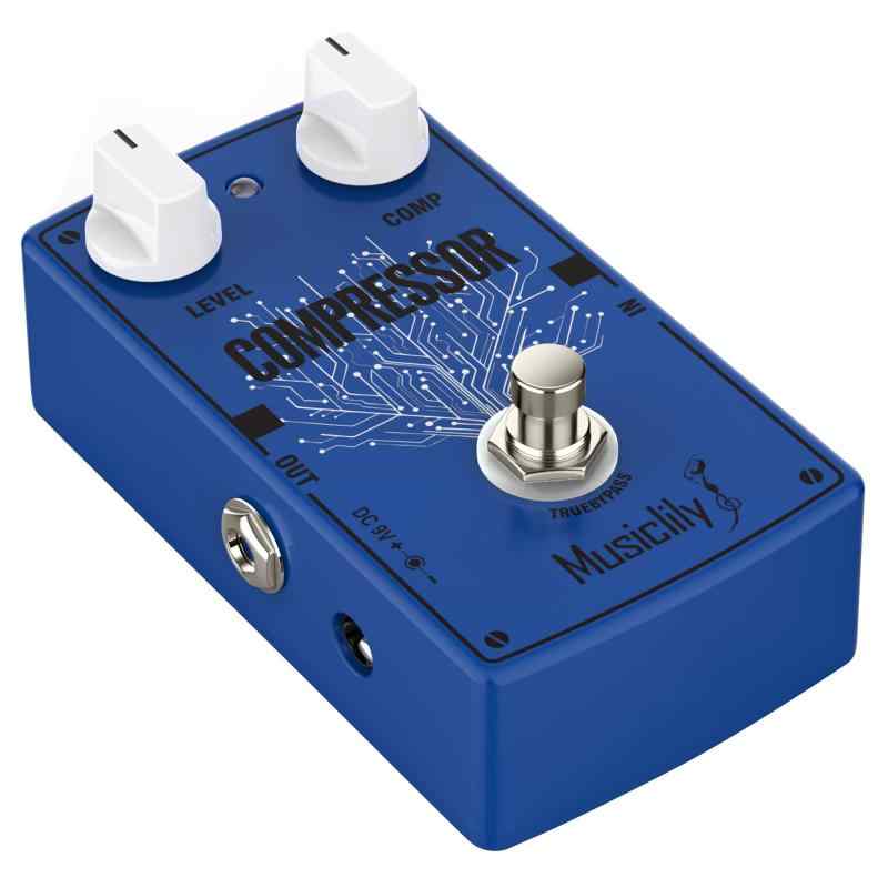 Musiclily Pro ギターエフェクター DC 9V アダプター電源 エレキギター/ベース用トゥルーバイパス (コンプレッサー)