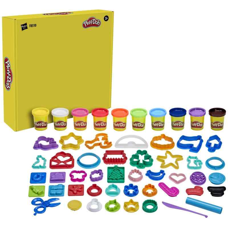プレイ・ドー Play-Doh 遊びがいっぱい ホリデーセット、ツール43個、ねんど10個、子ども向けのホリデーをテーマにしたアート & クラフト